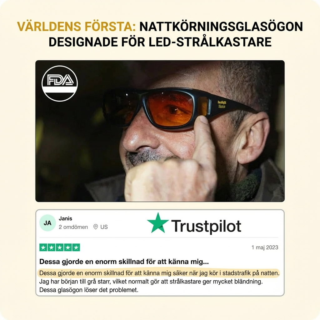 Kör i mörker utan att bli bländad