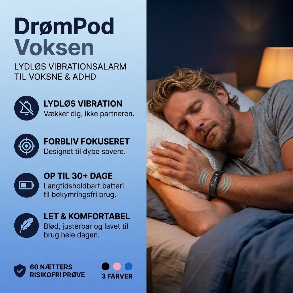 DrømPod Voksen - Til Dybt Sovende Og ADHD